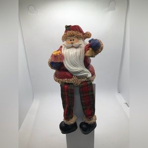 Sitting Santa Figurine